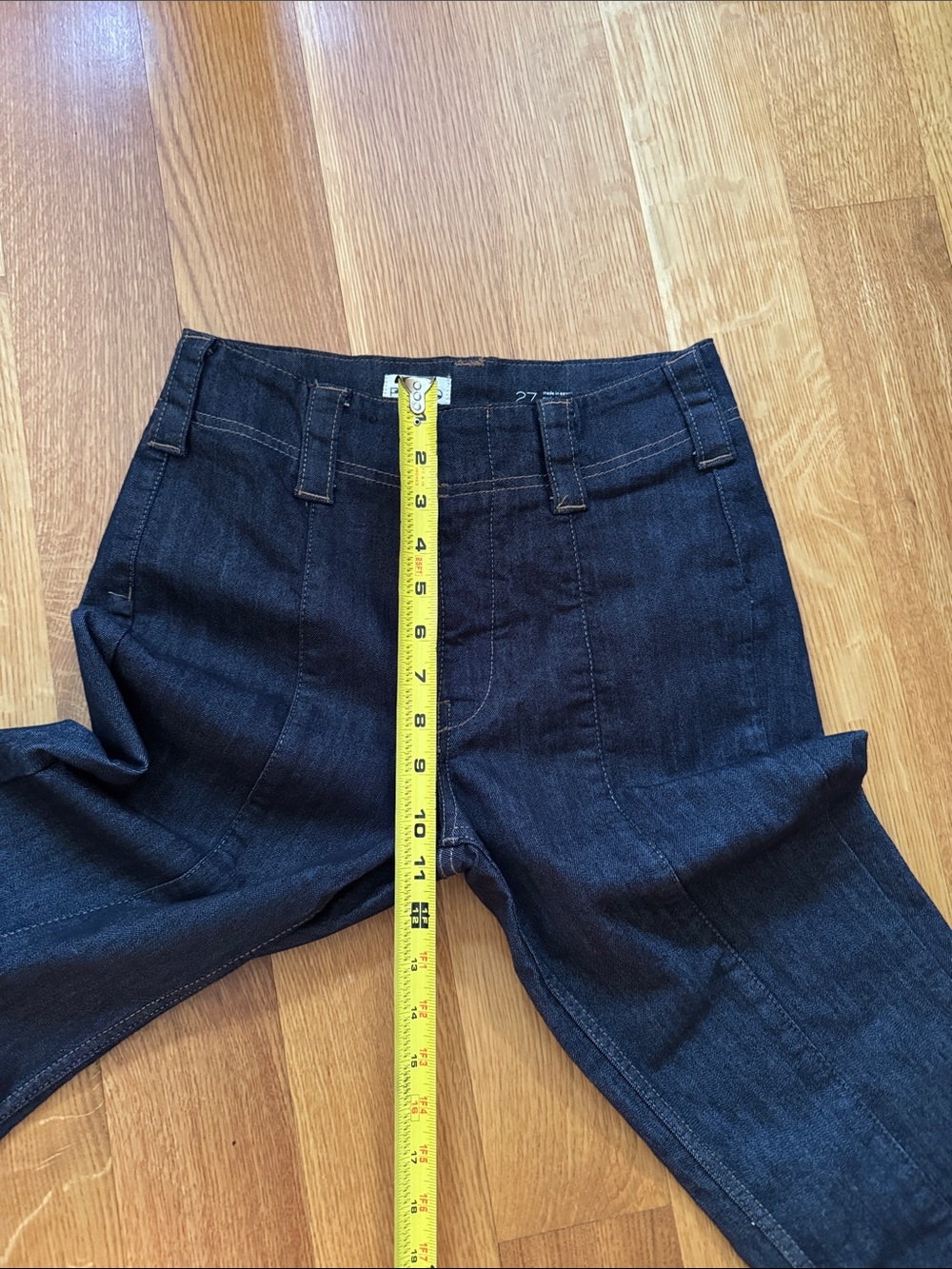 Anthropologie Maeve Slim 70’s High-Rise Crop Flare Jeans, NWOT, 27 - Picture 7 of 11